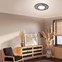 Aura Ceiling Light Acrylic Glass Black 50cm 2