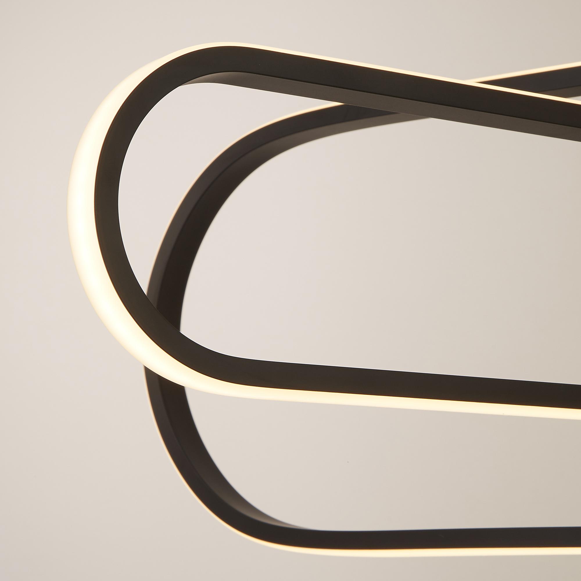 Pendant lamp Clip Steel Silicone Black 4