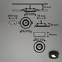 LED surface & recessed light Desi Type B Black 4