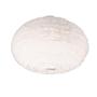 Furry ceiling lamp iron polyester white 2-flame 1