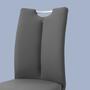 Freischwinger Ratos (Set of 2) Faux Leather / Stainless Steel Gray 1