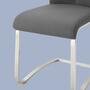 Freischwinger Ratos (Set of 2) Faux Leather / Stainless Steel Gray 2