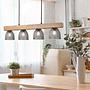 Ceiling lamp Cestino Solid wood 4-light brown 0