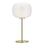 Table lamp Sober frosted glass 1-bulb White 1