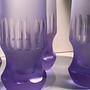6x Vintage Drinking Glasses Crystal 1970s 2