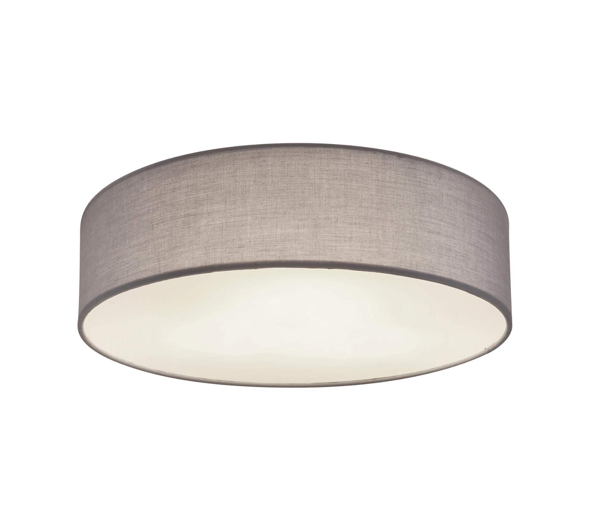 Ceiling light 1-flame Fabric Grey 1