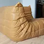 Togo Ecksofa Pull-Up-Leder Kamelbraun 5