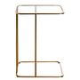 Sabugal Beistelltisch Glas Metall Goldfarbig 2