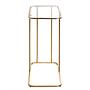 Sabugal Beistelltisch Glas Metall Goldfarbig 3