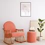 Teddy Stool Coral Red 2
