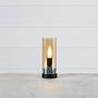 Table lamp, iron, glass, 1-bulb 1