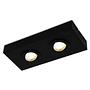 Morco LED Ceiling Light Aluminum Black 2-flame 0