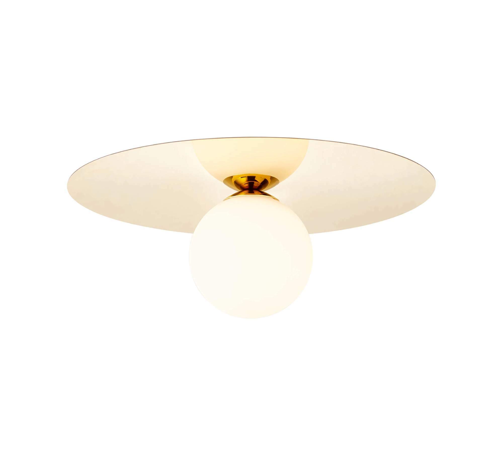 Wandleuchte 1-flammig Metall Milchglas 1