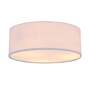 Ceiling light 3-flame blended fabric grey 0