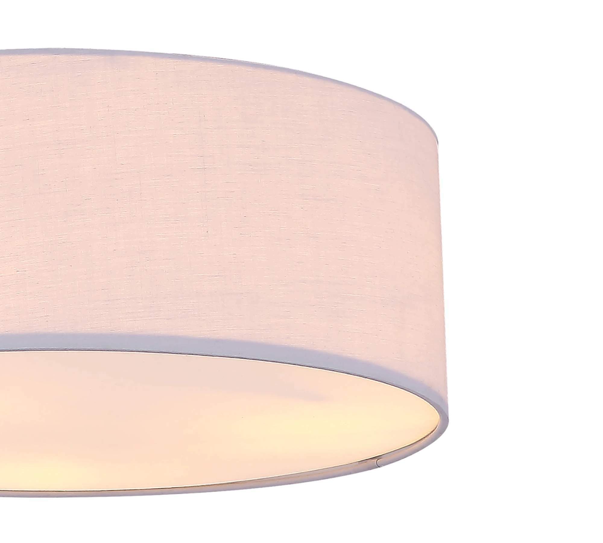 Ceiling light 3-flame blended fabric grey 2