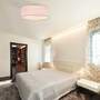 Ceiling light 3-flame blended fabric grey 3