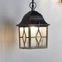 Outdoor ceiling light 1-light clear glass aluminum 1