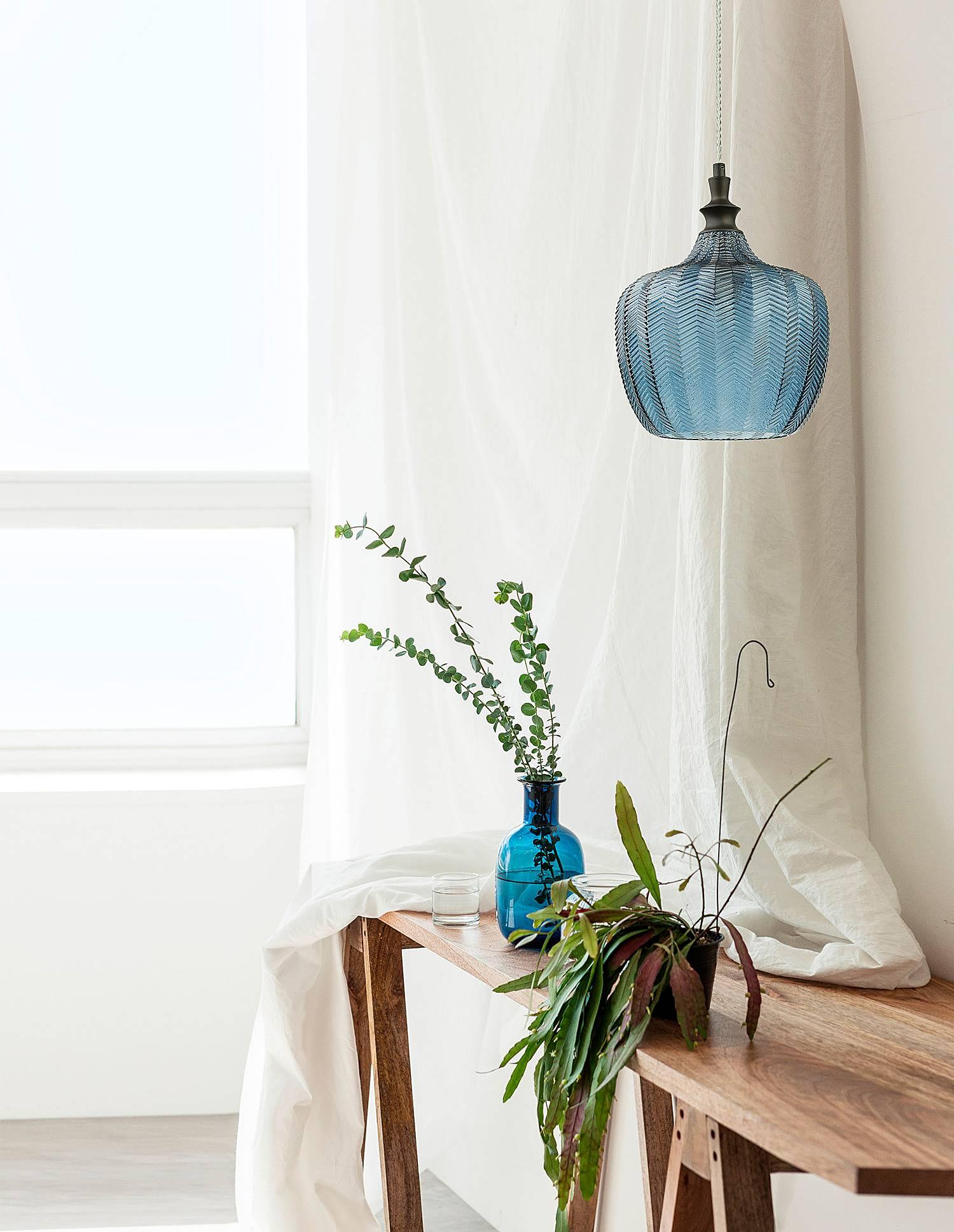 Loni Pendant Light Aluminum Blue 1-light 1