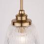 Moon Type A Pendant Lamp Clear Glass Aluminum Single-Bulb 3