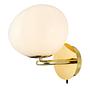 1-Flame Wall Lamp Shapes Aluminum Brass 1
