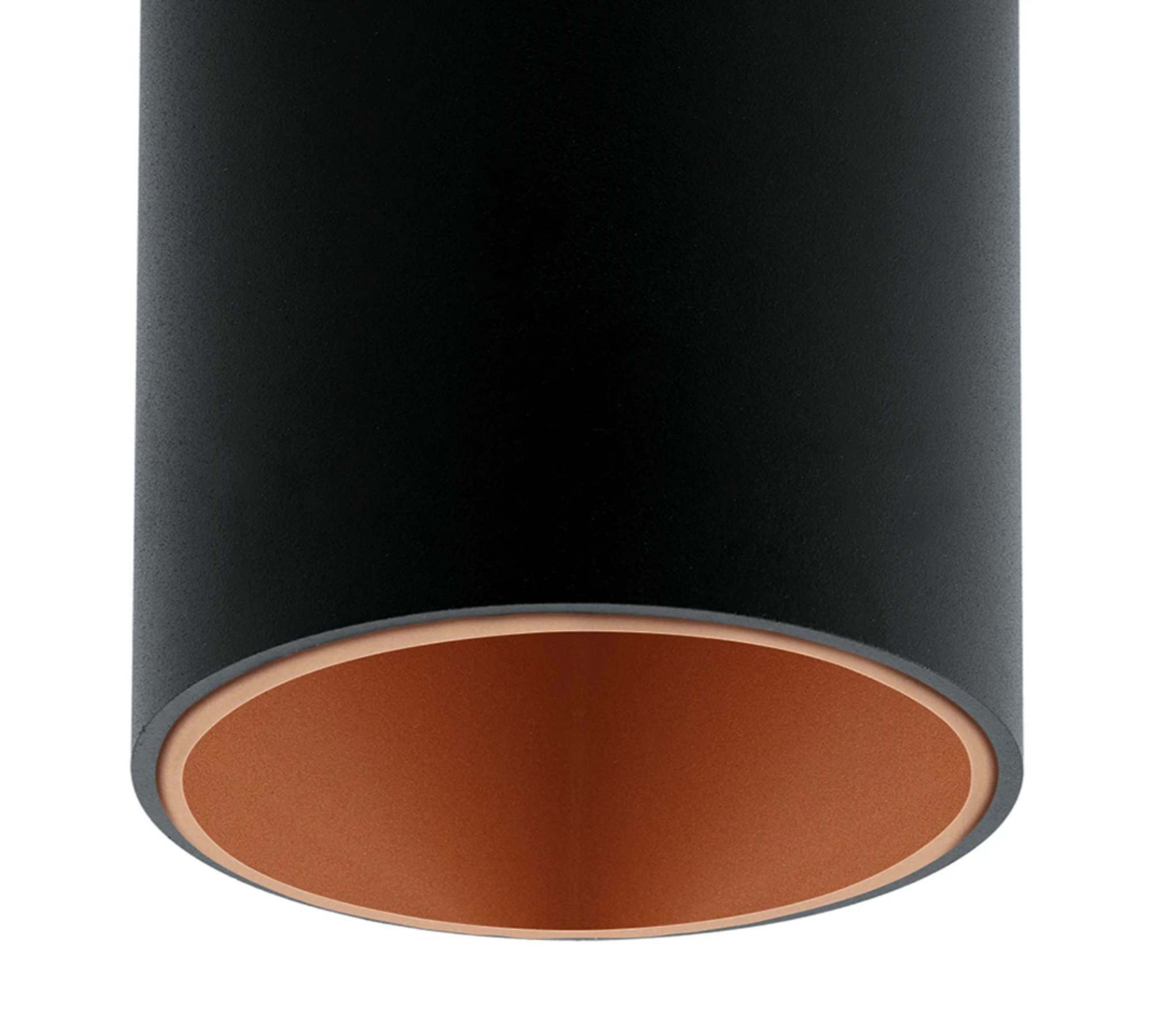 LED ceiling light metal plastic black copper 1
