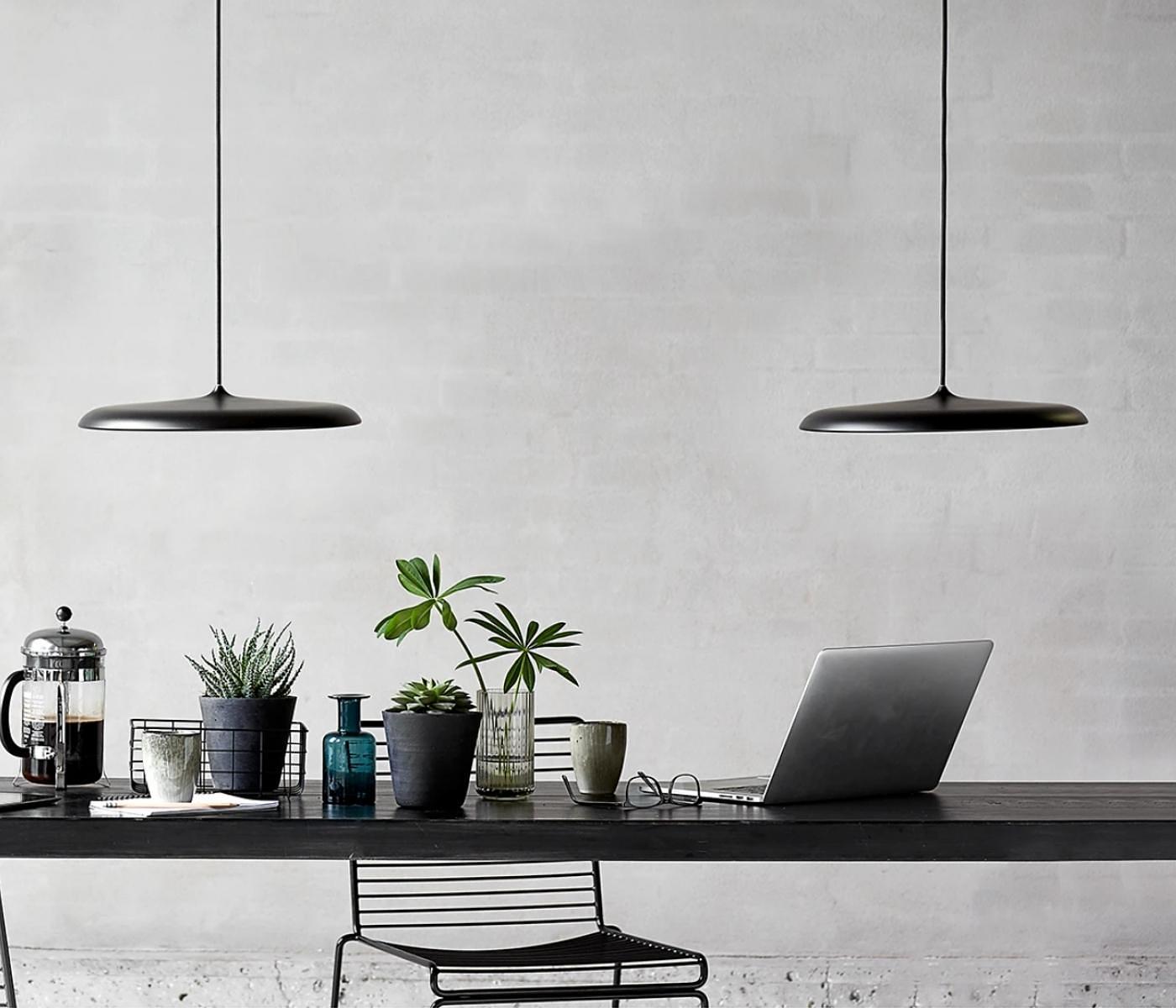 LED pendant lamp in mid-century design language II 0