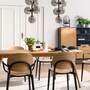 Pendant light 5-flame smoked glass metal grey 0
