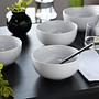 4x Bowl Porcelain White 4