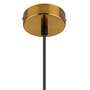 Pendant lamp 1-bulb clear glass gold 2