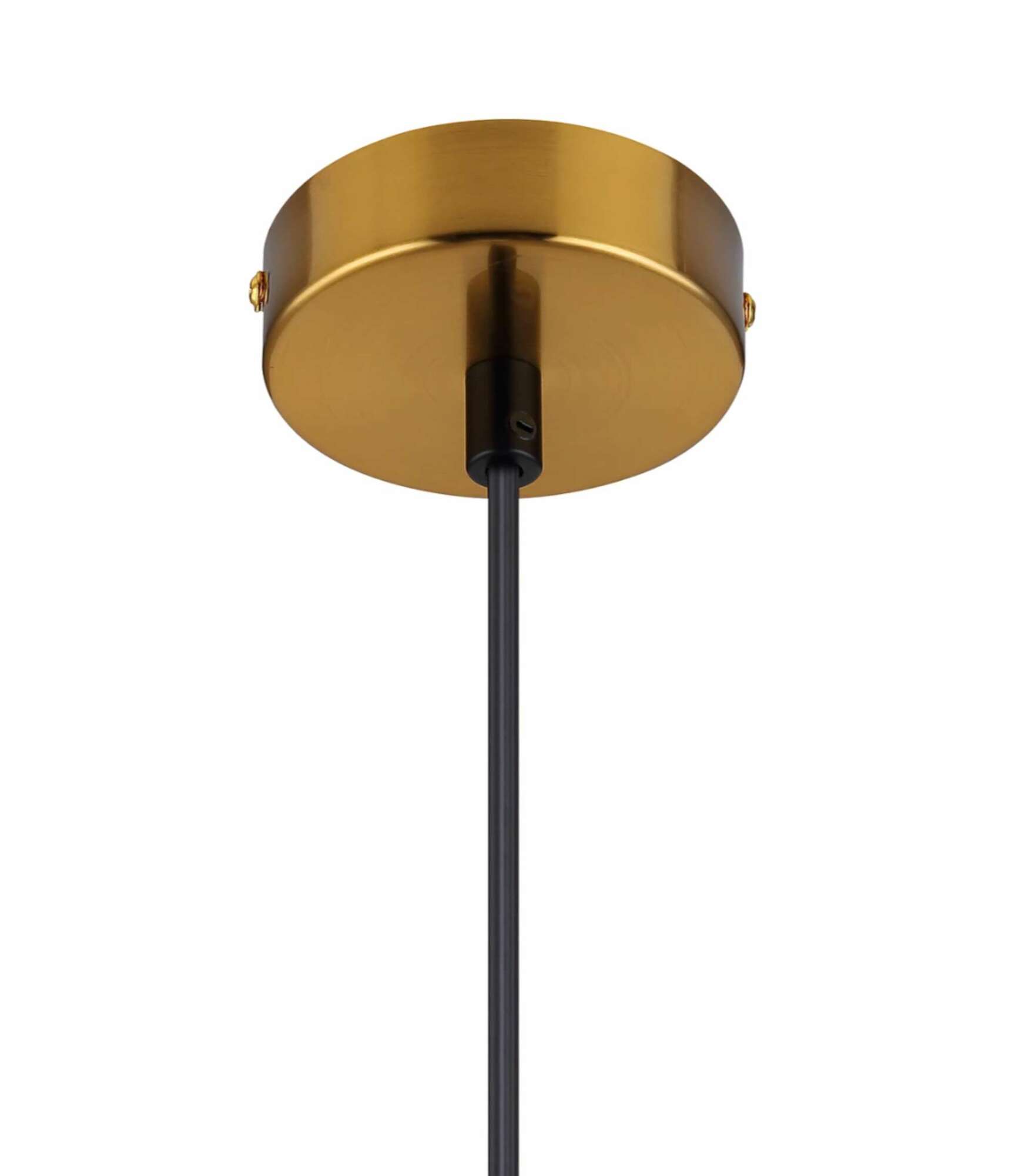 Pendant lamp 1-bulb clear glass gold 2
