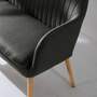 Küchensofa Webstoff Holz Grau 6