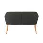 Küchensofa Webstoff Holz Grau 3