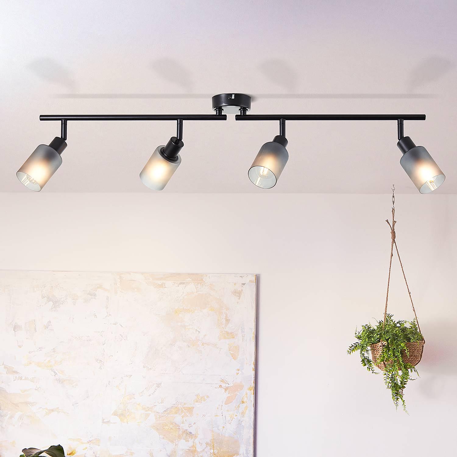 Loralie Ceiling Light Frosted Glass Iron 4-light 2