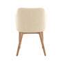 Armlehnstuhl Webstoff Holz Beige 3