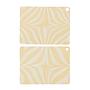 2x Zebra Tablecloth Yellow 0