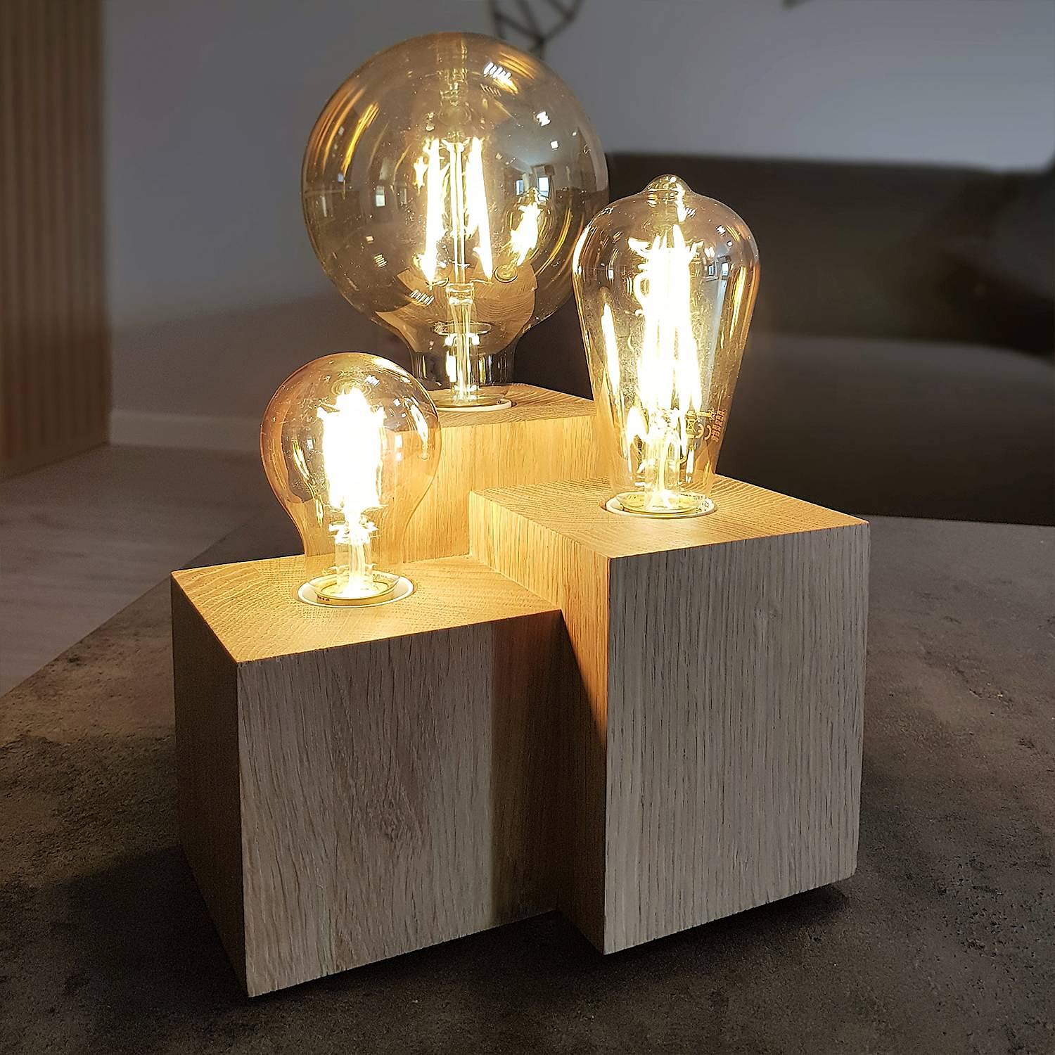Vincent II Table Lamp Oak 2