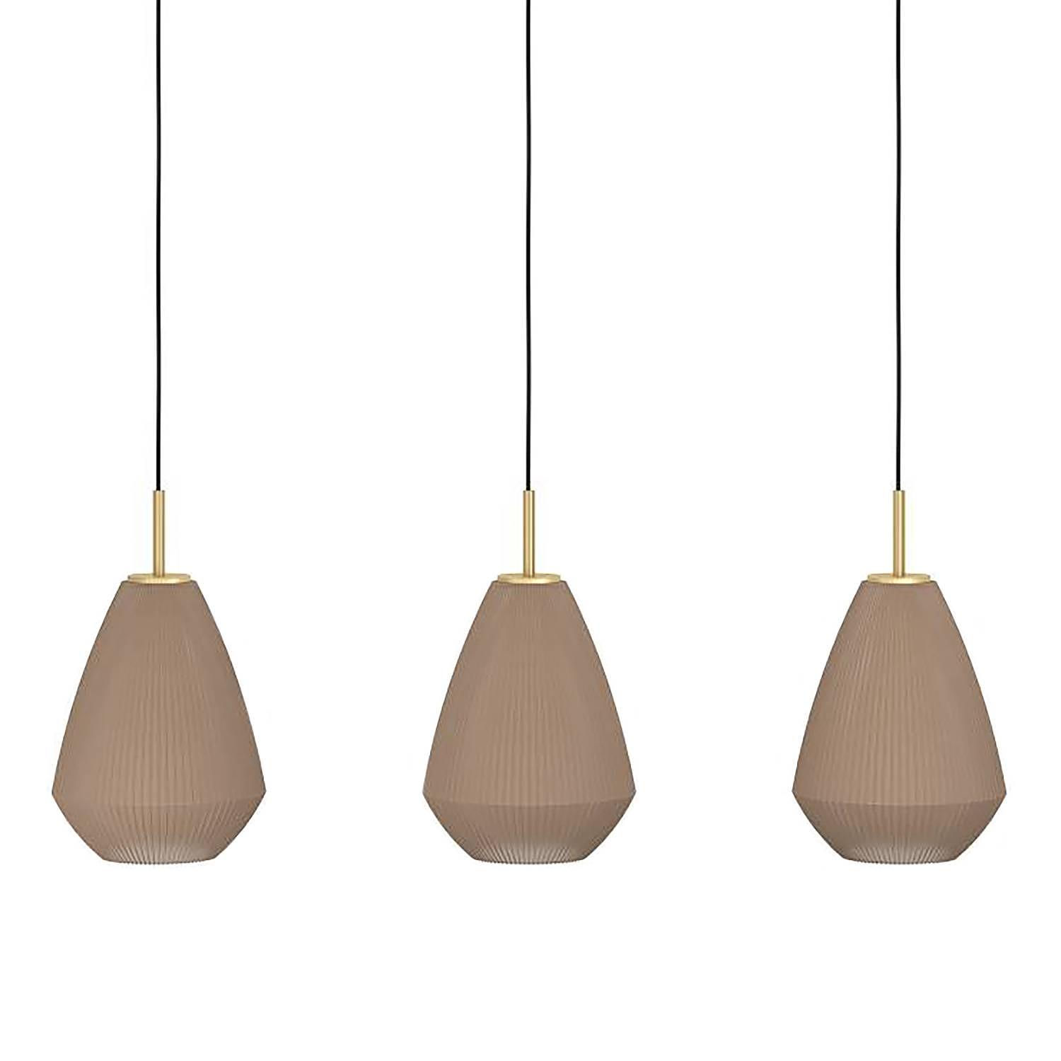 3-light pendant lamp Caprarola Satin glass 1