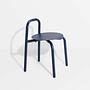 32 Stool Outdoor Steel tube Blue 0