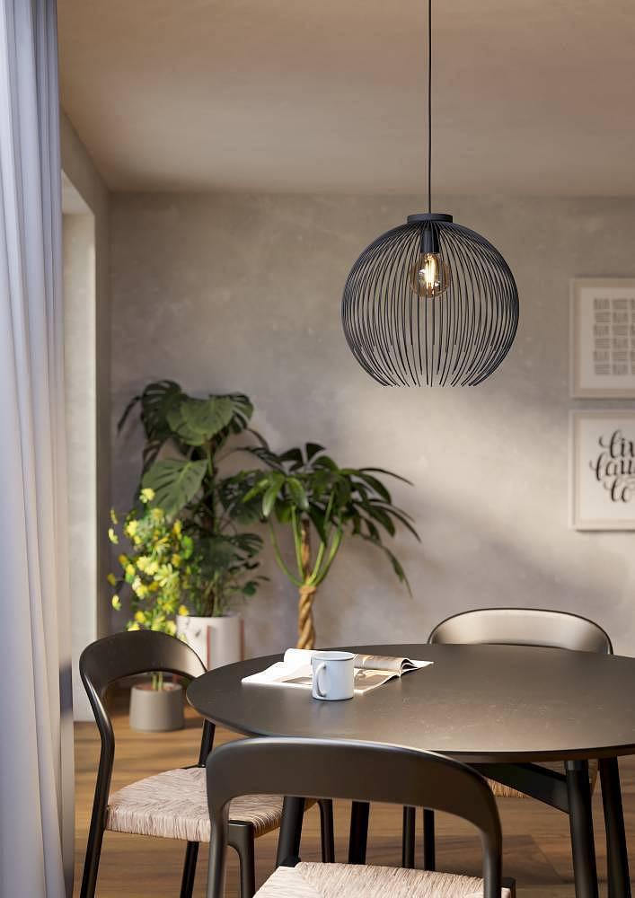 Venezuela Pendant Lamp Steel Black 1-light 1
