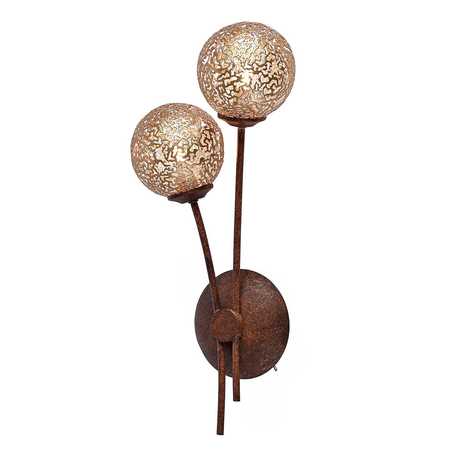 Greta II Wall Lamp Iron 2-flame 0