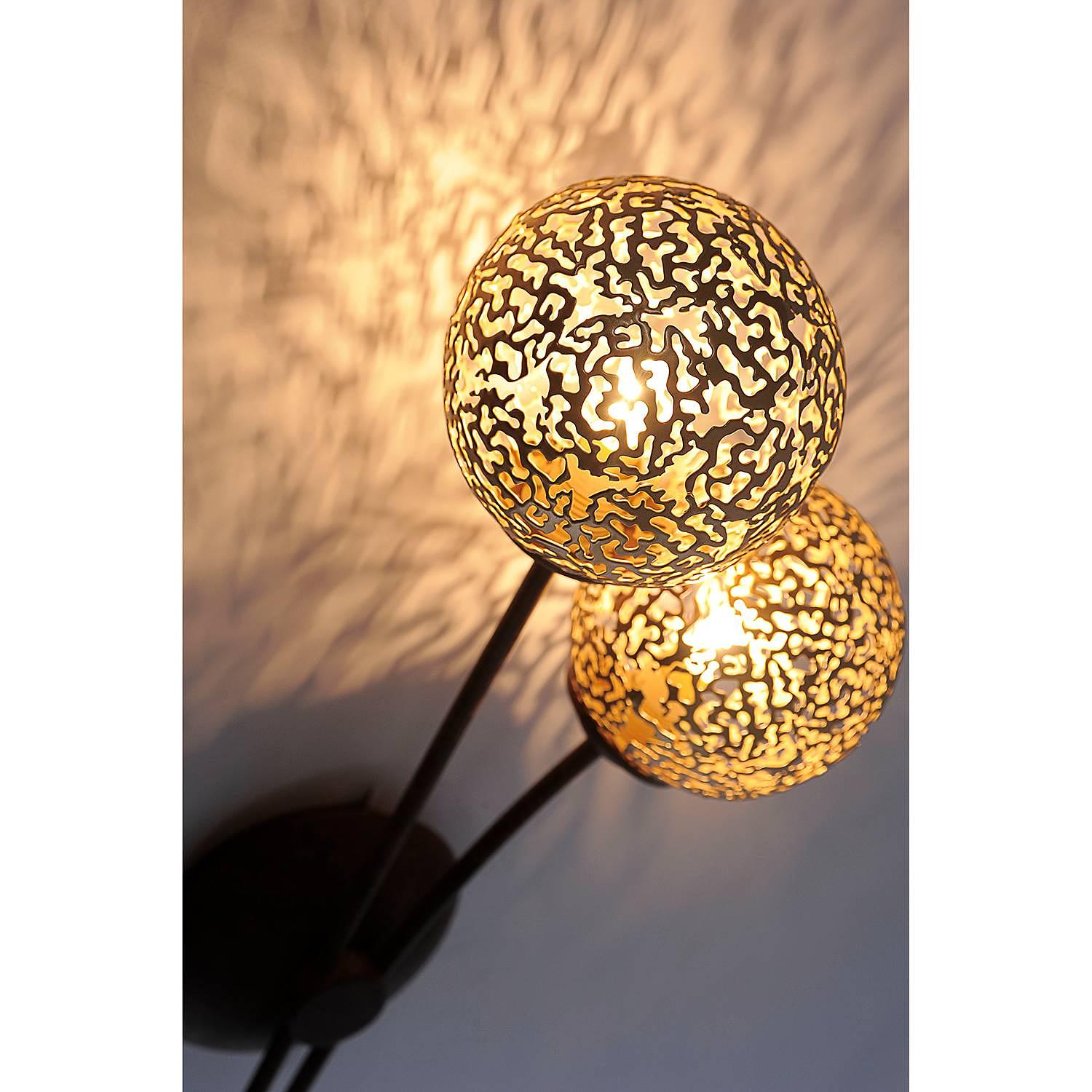 Greta II Wall Lamp Iron 2-flame 1