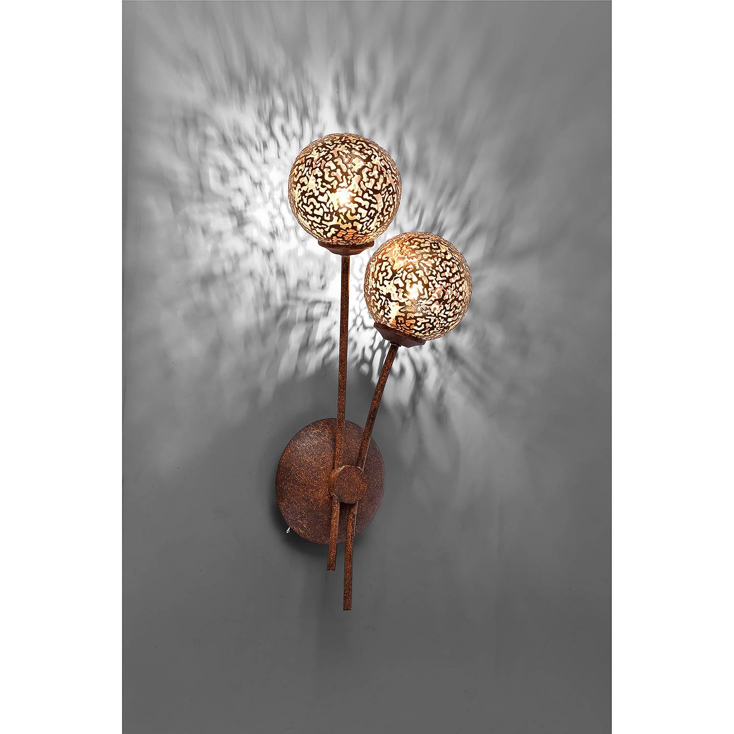 Greta II Wall Lamp Iron 2-flame 3
