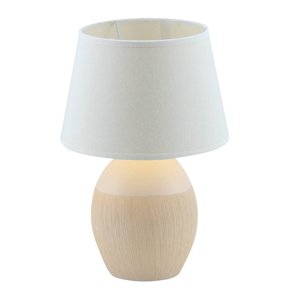 Table lamp mixed fabric ceramic 1-bulb 0