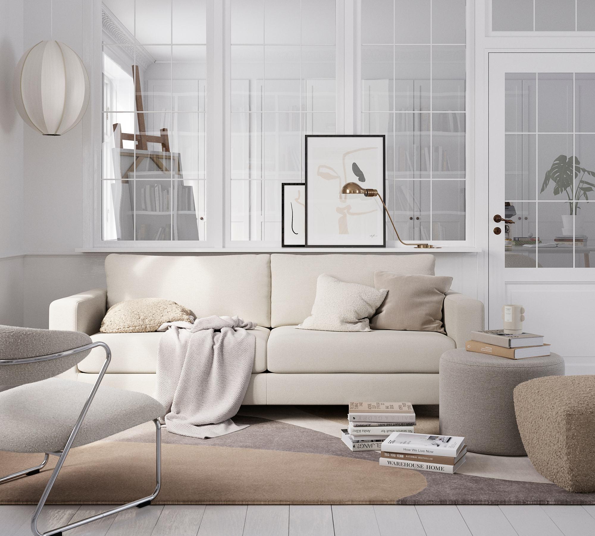 Dylan Sofa 3-seater Mark Sand 1