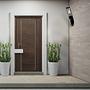 Beligne Wall light with motion detector Stainless steel Black 1