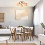 Maron Round Ceiling Light 3-flame 1