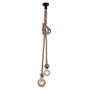Pendant lamp 2-bulb Natural fiber Natural 1