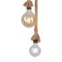 Pendant lamp 2-bulb Natural fiber Natural 2