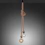 Pendant lamp 2-bulb Natural fiber Natural 3
