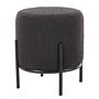 Upholstered stool Bumyra boucle anthracite 2